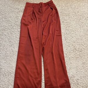 H&M Rust Wide Leg Pants